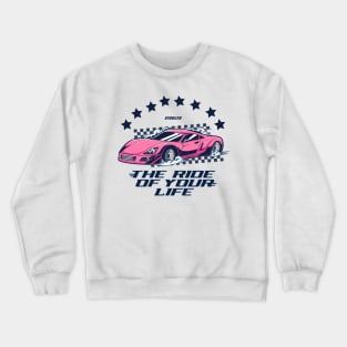 Girls Motorsports Pink Car Sassy Shirt Crewneck Sweatshirt